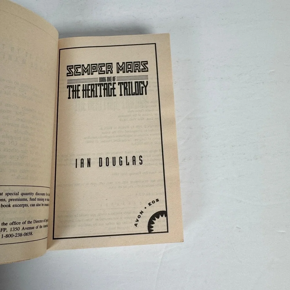 Semper Mars Ian Douglas 1998 First Printing The Heritage Trilogy Sci-Fi Avon Eos
